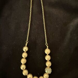 Charming Charlie Gold Beaded Choker